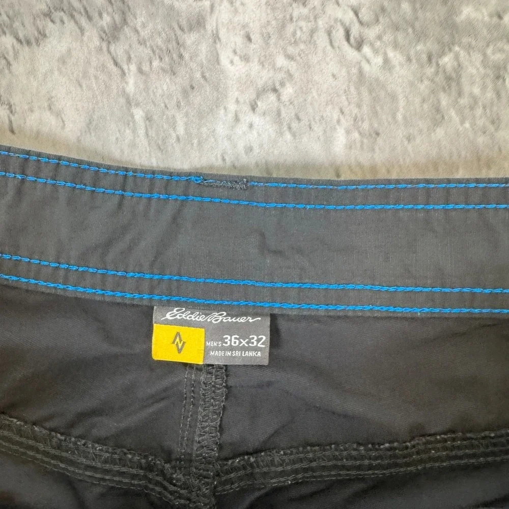 Eddie Bauer Convertible Hiking Pants Mens 36x32 Gray Outdoor Tech Travex‎ Climb